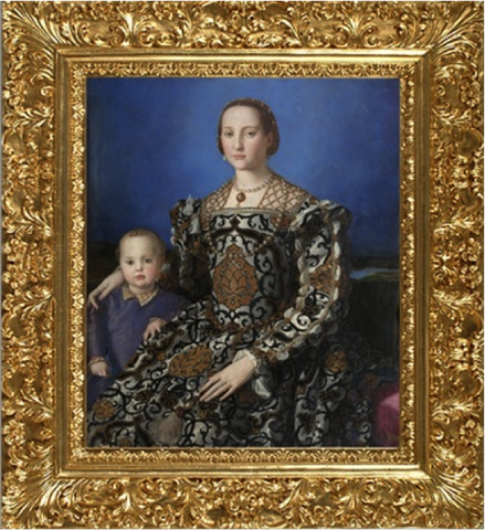 Portrait of Eleanor of Toledo and Her Son - Agnolo Bronzino