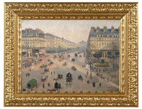 Avenue de l'Opera: Sunshine Winter Morning - Camille Pissarro