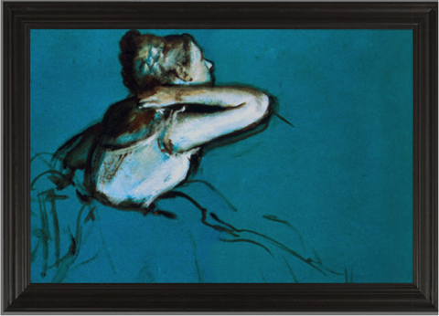 Sitting Dancer seen from the right - Edgar Degas