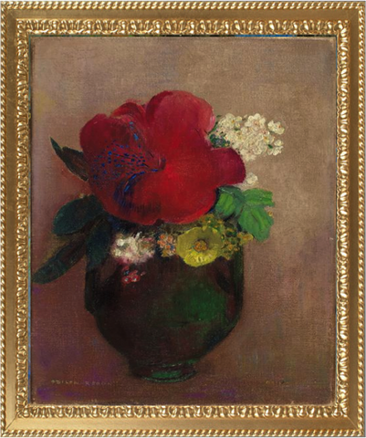 Vase with a Red Poppy – Odilon Redon