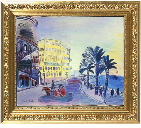 The Swiss Hotel in Nice and the "Rauba Capeu" bend - Raoul Dufy