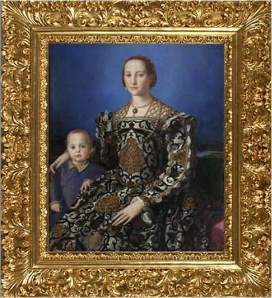 Portrait of Eleanor of Toledo and Her Son - Agnolo Bronzino