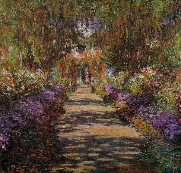 Allée dans le jardin de Giverny - Claude Monet