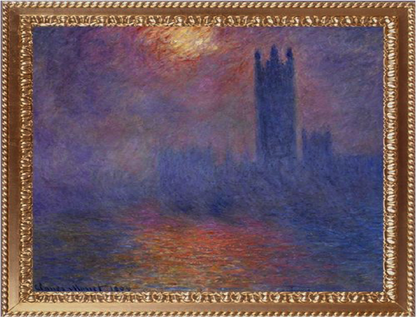 London, Houses of Parliament, The Sun Shining through the Fog - Claude Monet