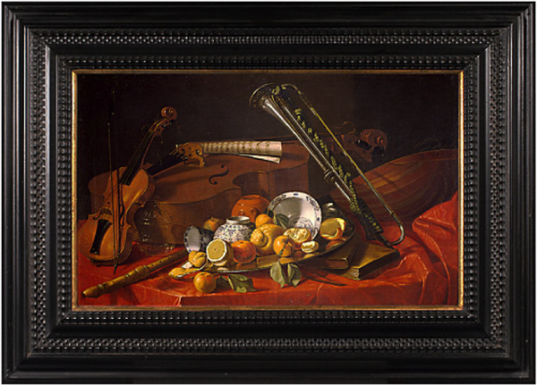 Still Life with Musical Instruments - Cristoforo Munari