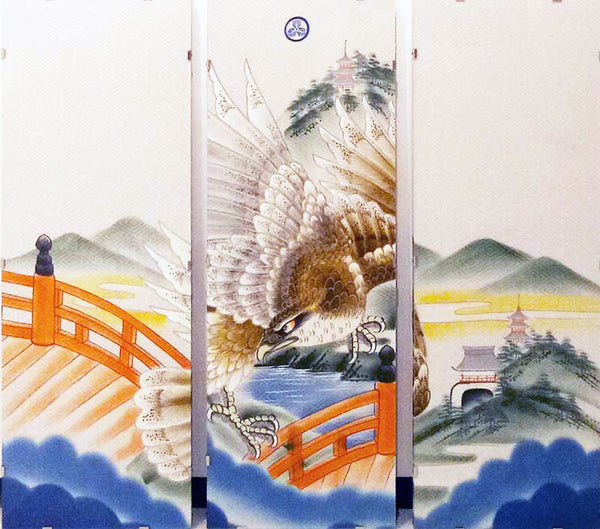 AOTAKA (Kimono art, set of 3 panels)