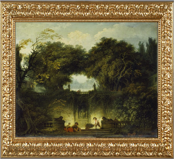 Les Jardins de la Villa d'Este dit aussi Le petit parc - Fragonard Jean-Honoré