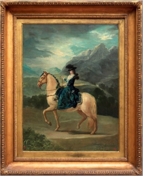 Portrait of Maria Teresa De Vallabriga on horse - Francisco Goya