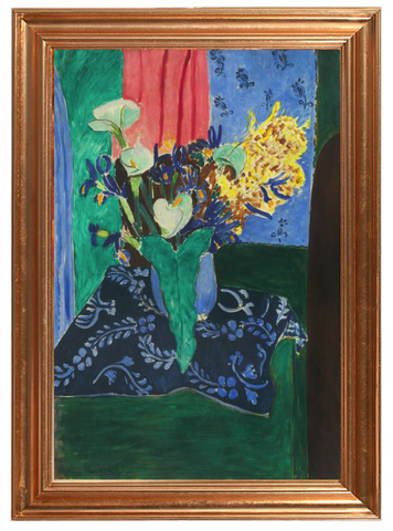 Blue Vase with Flowers on a Blue Tablecloth – Henri Matisse