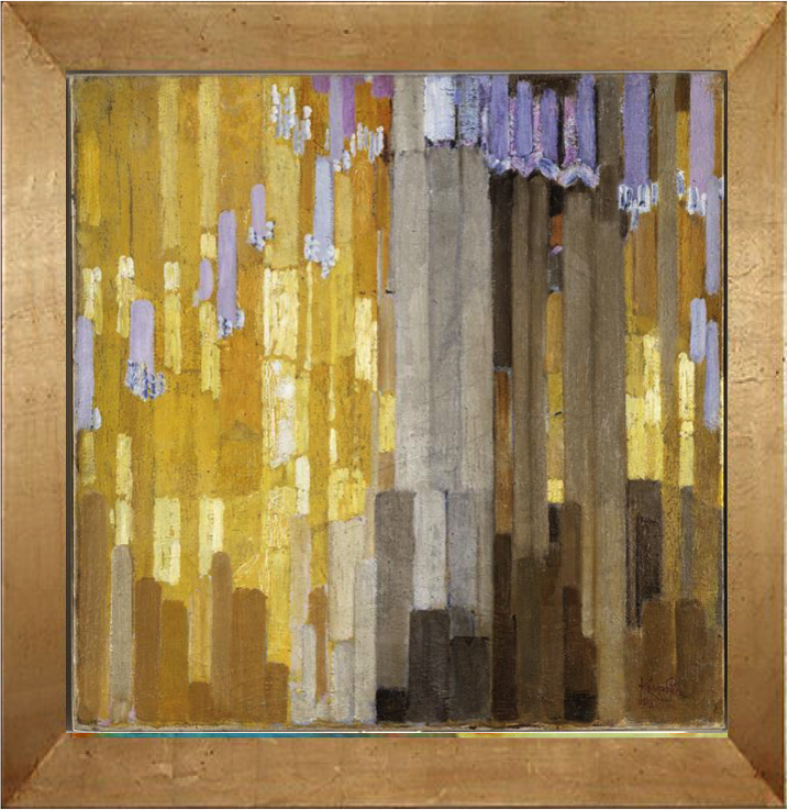 Arrangement of Yellow and Grey Vertical Lines Frantisek Kupka