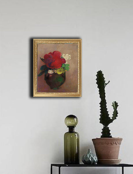 Vase with a Red Poppy – Odilon Redon