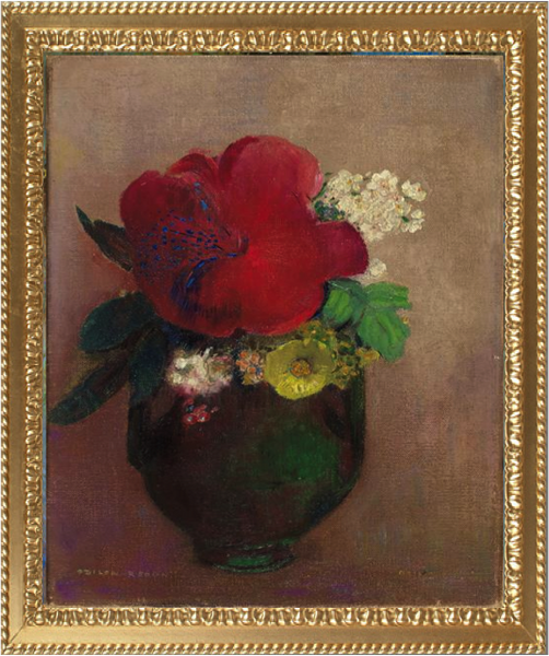 Vase with a Red Poppy – Odilon Redon