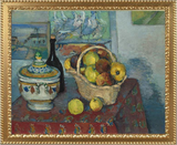 Nature morte avec bol de soupe et Apple panier – Paul Cezanne