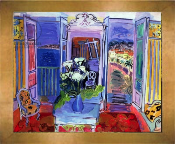Interior with open windows – Raoul Dufy
