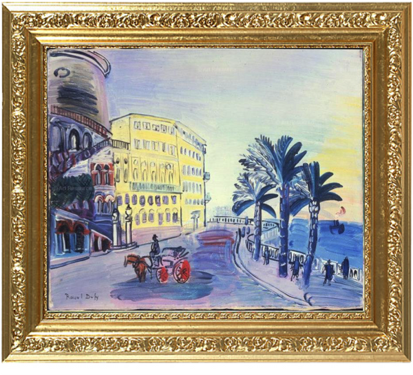 The Swiss Hotel in Nice and the "Rauba Capeu" bend  - Raoul Dufy
