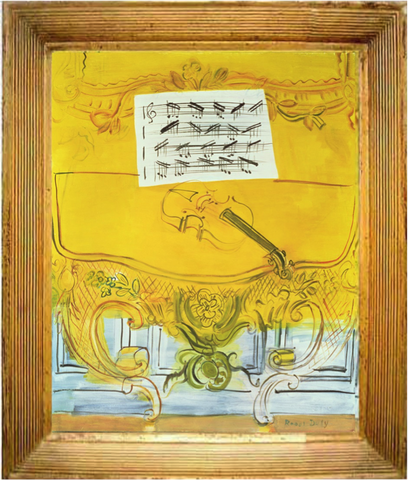 The Yellow Console with a Violin – Raoul Dufy