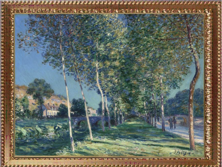 アルフレッド・シスレーL'ALLEE DES PEUPLIERS A MORET アルフレッド・シスレーL'ALLEE DES PEUPLIERS A MORET Alfred